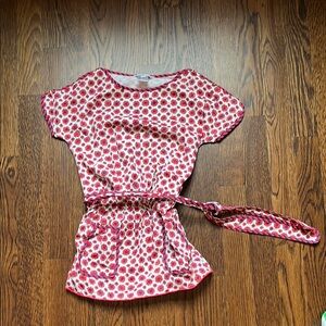 Little Marc Jacobs adorable red flowered dress with belt and pockets